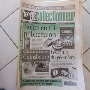 MAGAZINE VIE DU COLLECTIONNEUR DU N° 262 - MARS 1999 - GAINSBOURG BOITES PUB - Imagen 1 de 1