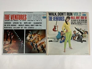 Lot Of 2 The Ventures - On Stage & Walk Don’t Run Vol 2 Vinyl Record - Picture 1 of 9
