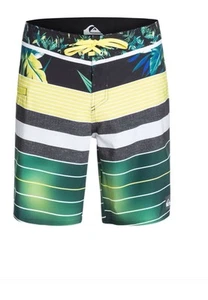 Pantalones cortos de mesa QUIKSILVER YG Remix a rayas 19" Repreve TALLA 32 - Imagen 1 de 4