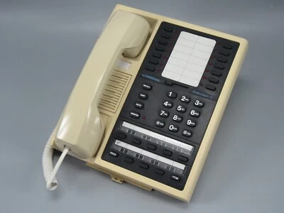 Comdial 6614E-AB Executech II Telephone Ash *Slightly Yellowed* - Image 1 of 3