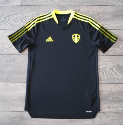 LEEDS UNITED FC 2021/2022 TRAINING SHIRT ADULT OFFICIAL BLACK SIZE MENS MEDIUM - Image 1 of 4