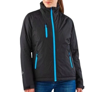 NWT StormTech Women's Bolt Thermal Shell Black Electric Blue size Medium - Picture 1 of 12