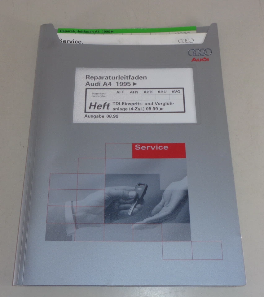 Manual de Taller Audi A4 B5 Tdi Inyección Vorglühanlage Von 8/1999 - Imagen 1 de 1