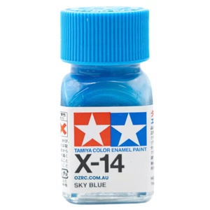 Tamiya Enamel Paint X-14 Gloss Sky Blue 10ml 80014 - Picture 1 of 1