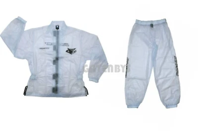 Kids Wulfsport WATERPROOF Rain Suit Pants Jacket Motocross Trials Quad Oversuit