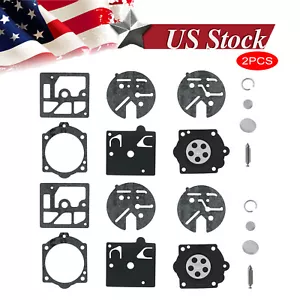 2Set Carburetor Carb Kit For Homelite XL Super EZ SuChainper 2 XL2 XL2F XL2S Saw - Picture 1 of 10