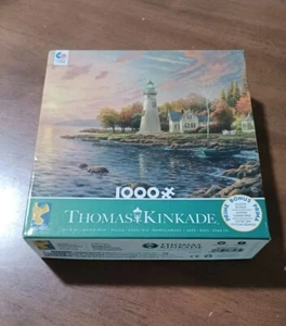 Thomas Kinkade Lighthouse Puzzle Serenity Cove 1000 Piece Jigsaw Puzzle Ceaco  - Picture 1 of 7