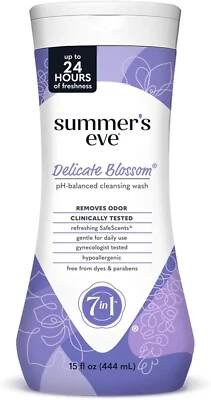 Summer's Eve Delicate Blossom lavagem corporal feminina pH equilibrado 15 fl oz - Imagem 1 de 3