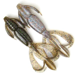 #409 KEITECH CRAZY FLAPPER Jig Trailer Texas Rig Squid Aroma Scent Soft Lure - Picture 1 of 3