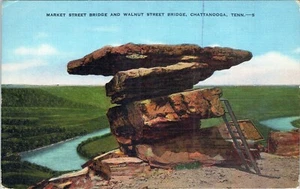 Market Street Bridge Walnut Street Bridge Chattanooga Tenn. Postal sin publicar - Imagen 1 de 2