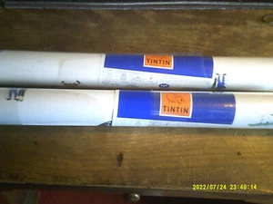 LOT 2 ROULEAUX PAPIERS PEINTS TINTIN HERGE MOULINSARD NEUF REF 11969201 / 20 M2 - Imagen 1 de 5
