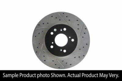 StopTech Sport Drilled Slotted Brake Rotor Front Left TSX 04-14 K24A2 TL 99-08 - Image 1 of 4
