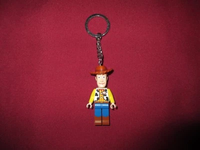 LEGO DISNEY PIXAR TOY STORY WOODY KEYCHAIN MINIFIGURE HTF RARE  - Image 1 of 2