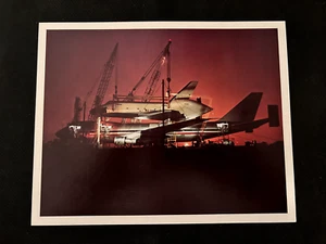 NASA Space Shuttle Orbiter Enterprise from the back of its 747 litho 8X10 - Picture 1 of 2
