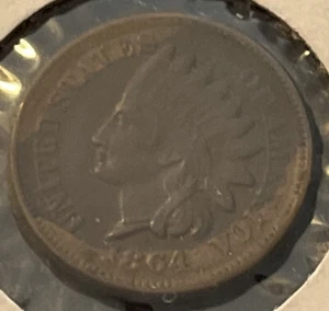 1864 1C ERROR DIE CRACK DEBRI INDIAN HEAD PENNY - Picture 1 of 3