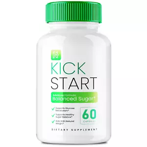 Kick Start Blood Capsules, KickStart Balanced Sugar Supplement Pills 60ct - Picture 1 of 3
