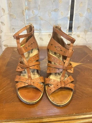 CATO Comfort C EST. 1946 Mujer Marrón Tostado Tirantes Bloque Tacón Alto Talla 10 S36 Foto 1 de 4