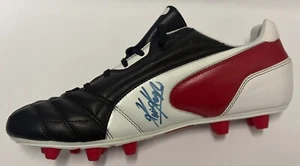 Liverpool Legend Kevin Keegan Signed Black & White Puma Football Boot with COA - Picture 1 of 3