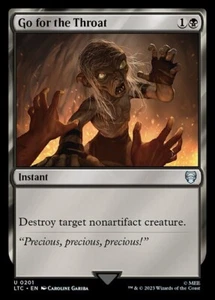 MTG - GO FOR THE THROAT - Lord of the Rings Co (U) - Picture 1 of 1