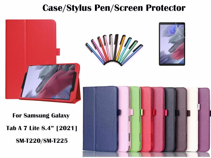 Flip PU Leather Cover Case for Samsung Galaxy Tab A 7 Lite 8.4" (2021) T220/T225 - Image 1 of 1