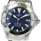 OMEGA Seamaster300 2263.80 Date blue Dial Quartz Boy's Watch_796862