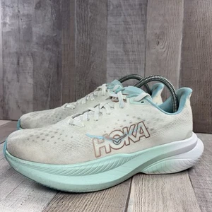 Zapatillas deportivas Hoka One One Mach 6 para mujer talla 8,5 blancas escarcha - Imagen 1 de 14
