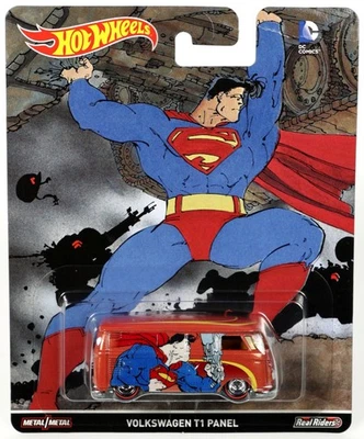 Hot Wheels Superman Volkswagen T1 Panel Pop Culture - DJG93 NRFP 2016 Rojo 1:64 Foto 1 de 4