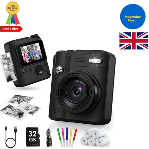 Upgrade Digitalkamera, 56MP FHD 1080P 16X Kinder Digitalzoom, 32GB TF Karte