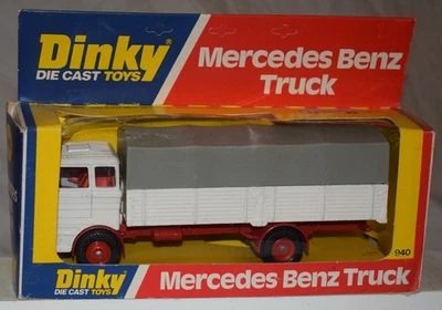 Dinky No. Vintage Camión Mercedes Benz 940 blanco en caja original - diecast Foto 1 de 4