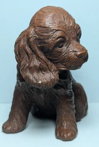 Vintage 70-80er Red Mill MFG 5" Cocker Spaniel Welpe Pekannussschalen/Harz Made in USA - Bild 1 von 6