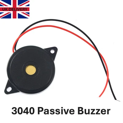 High-decibel 3040 Passive Buzzer with Wire Piezoelectric Speaker 39.5x4.0mm UK - Image 1 of 2
