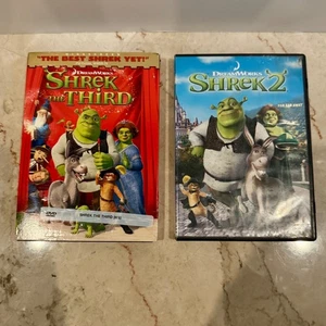 Shrek DVD Lot Shrek, Shrek 2 and Shrek The Third - Picture 1 of 10