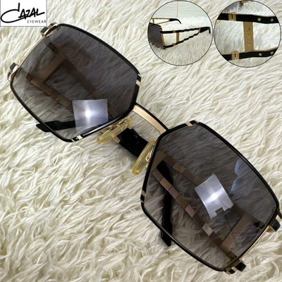 GAFAS DE SOL CAZAL USADAS EXCELENTE ESTADO EN DORADO Y NEGRO CON PEDRERÍA L Foto 1 de 4