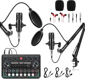 2025 Upgraded Podcast Equipment Bundle for 2, Recording Studio Package with Pro - Bild 1 von 8