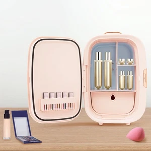 Juego de refrigerador de cosméticos mini maquillaje refrigerador cuidado de la piel refrigeradores con espejo - Imagen 1 de 11