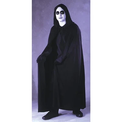 Disfraz de Halloween con capucha negra para adulto Foto 1 de 2
