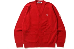Cárdigan A BATHING APE BAPE x Kid Cudi Rojo Raro Colaboración Nuevo Auténtico Talla L Japón - Imagen 1 de 18