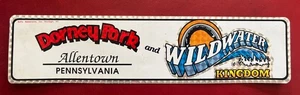 Adesivo paraurti ologramma Dorney Park e Wildwater Kingdom Allentown PA vintage - Foto 1 di 2