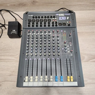 SPIRIT FOLIO by Soundcraft 12 Channels 8 Inputs BUS MIXER Fader 100 14/2 - Image 1 of 4