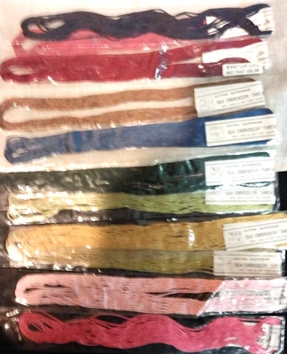 Lot(11) of Kinkame Japanese 5 strand silk floss needlepoint/cross-stitch - Image 1 of 2