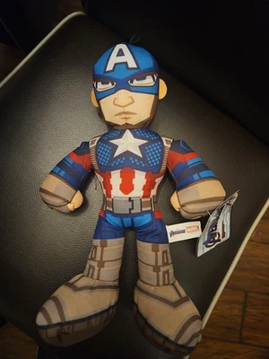 Marvel Avengers Captain America 13" Plush Good Stuff Stuffed Toy Comic Hero - Image 1 of 2