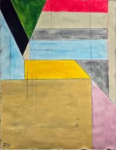 Richard Diebenkorn Signed Abstract Expressionist Oil Painting on Canvas-American - Picture 1 of 4