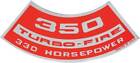 350 330-Hp Turbo-Fire Air Cleaner Decal