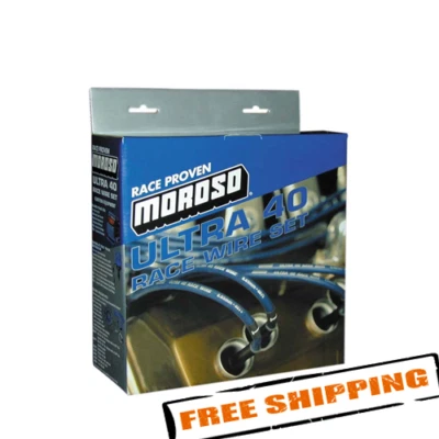 Moroso 73675 Ultra 40 Blue Custom Fit Spark Plug Wires for Ford 302 HEI - Image 1 of 4