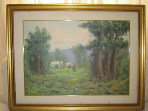 QUADRO OLIO SU TELA PAESAGGIO Sergio Castellana cm 88 x 69 - Foto 1 di 1