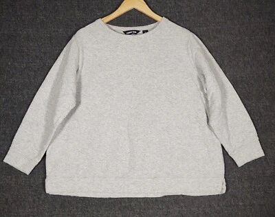 Sudadera Lands End para mujer 1X gris acolchada brezo suave acogedora fácil ajuste Foto 1 de 4