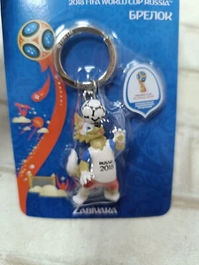 Official FIFA 2018 World Cup Keychain Zabivaka Mascot Russia Souvenir New - Picture 1 of 7