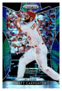 2019 Panini Prizm Hyper Purple & Green #174 Matt Carpenter St. Louis Cardinals