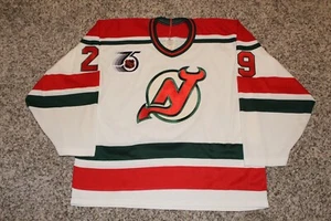 91-92 MARTIN BRODEUR New DEVILS NHL 75th 10th ANNIVERSARY JERSEY CCM Large Sewn - Picture 1 of 5
