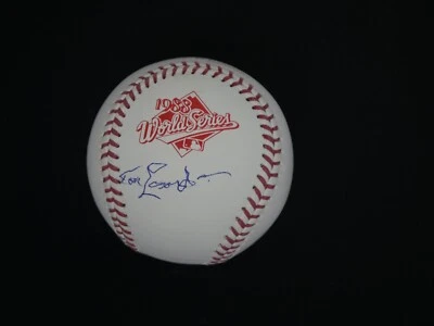 TOM TOMMY LASORDA SIGNED OFFICIAL 1988 WORLD SERIES BASEBALL JSA COA LA DODGERS - Image 1 of 2